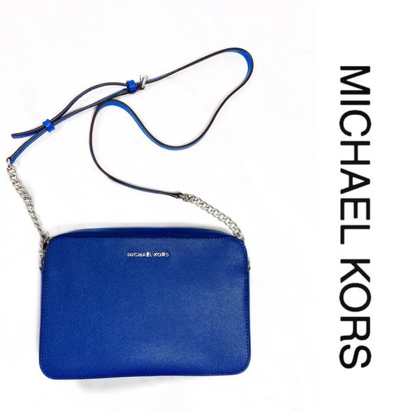 MICHAEL Michael Kors Handbags - Michael Kors Blue Jet Set Crossbody
